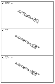 Clutch And Oil Pump Diagram and Parts List for 325HE4X 20053600001 - 20054000000 Husqvarna Hedge Trimmer