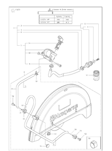 Water Hose Kit Diagram and Parts List for K1270 (K1270 Rail)(2016-07) Husqvarna Table Saw Accessories