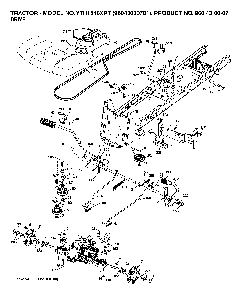 Drive Diagram and Parts List for YTH1848XPT (96043000701)(2006-03) Husqvarna Lawn Tractor