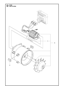 Part Location Diagram of 588009901 Husqvarna Motor Assembly