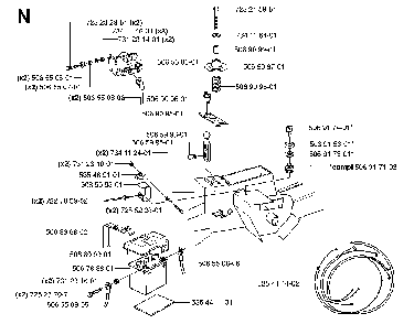 Electrical Diagram and Parts List for RIDER13RSPECIAL (953533901)(2006-01) Husqvarna Lawn Tractor