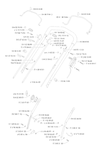 Handle And Controls 6 Diagram and Parts List for ROYAL50  Husqvarna Lawn Mower