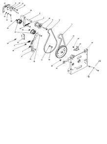 Chassis, Engine And Pulleys 5 Diagram and Parts List for ST230  Husqvarna Snow Blower