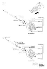 Part Location Diagram of 506800906 Husqvarna Sleeve