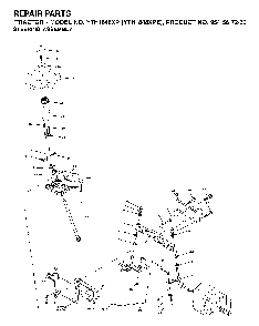 Steering Diagram and Parts List for YTH1848XPE (954567260)(2002-02) Husqvarna Lawn Tractor