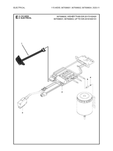 Electrical 2 Diagram and Parts List for 115IHD55  Husqvarna Hedge Trimmer