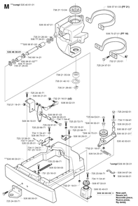 Steering Column Diagram and Parts List for PF18 2003-02 Husqvarna Lawn Tractor