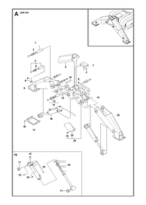 Support Legs, Valid For Machine 44 - 102 Diagram and Parts List for DXR310 (44 & Above)(2013-08) Husqvarna Demolition Hammer