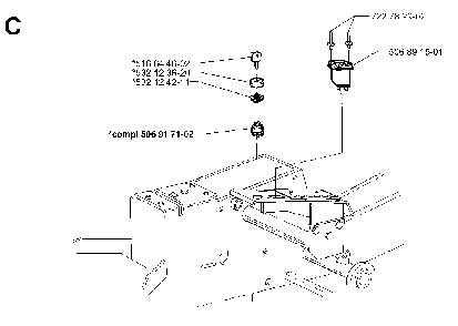 Electrical Diagram and Parts List for RIDER1030BIOCLIP 1997-05 Husqvarna Lawn Tractor
