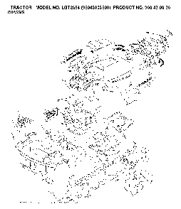 Chassis And Enclosures Diagram and Parts List for LGT2654 (96043003600, 960430036)(2006-12) Husqvarna Lawn Tractor