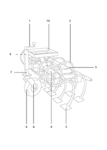 Part Location Diagram of 588684201 Husqvarna Chassis