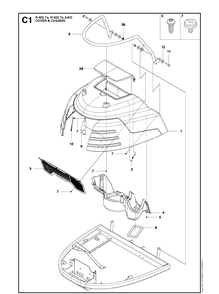 Part Location Diagram of 504124101 Husqvarna Spring