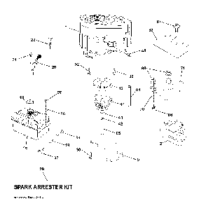 Engine Diagram and Parts List for LTH1742T (96041006701)(2008-11) Husqvarna Lawn Tractor