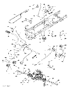 Drive Diagram and Parts List for 96043027700  Husqvarna Lawn Tractor