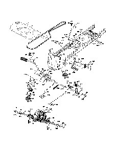 Drive Diagram and Parts List for YTH2348-917287560  Husqvarna Lawn Tractor