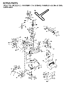 Mower Deck / Cutting Deck Diagram and Parts List for YTH1542XPD (954567253)(2001-12) Husqvarna Lawn Tractor