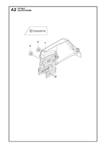 Clutch Cover Diagram and Parts List for 572WLC  Husqvarna Lawn Tractor Accessories