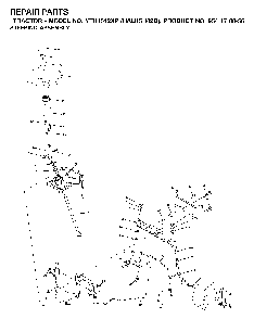 Steering Diagram and Parts List for YTH1542XP (HAU15H42B, 954170056)(2003-01) Husqvarna Lawn Tractor
