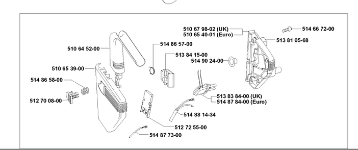 Electrical 15 Diagram and Parts List for 43EL ROYAL Husqvarna Lawn Mower