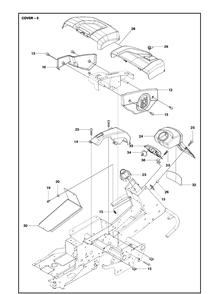 Part Location Diagram of 535446401 Husqvarna Control Cap Inner