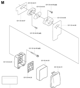 Air Filter Diagram and Parts List for 145BT 20053300001-Current Husqvarna Leaf Blower / Vacuum