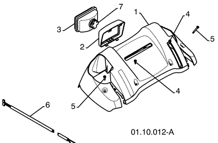 Handles - D 1 Diagram and Parts List for 12524SB (96193004600)(2009-06) Husqvarna Snow Blower