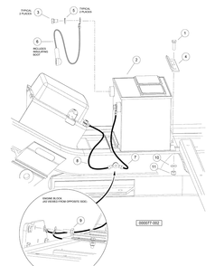 Battery - Diesel Vehicles Diagram and Parts List for HUV4420G 2006-11 Husqvarna Lawn Tractor