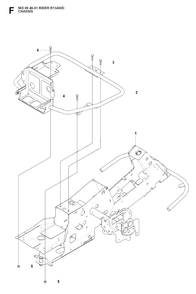 Chassis / Frame Diagram and Parts List for R13AWD (965094601)(2007-01) Husqvarna Lawn Tractor