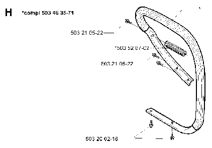 Handle Diagram and Parts List for 394XPEPA 19980900001-Current Husqvarna Chainsaw
