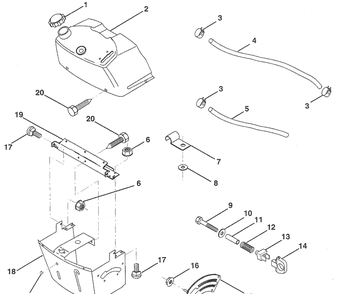 Part Location Diagram of S73510400 Husqvarna Nut, Hex, Keps 1/4-20