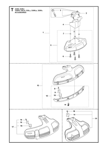 Accessories 2 Diagram and Parts List for 335FR  Husqvarna Brush Cutter
