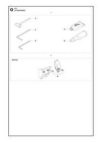 Accessories Diagram and Parts List for 372XP-XPG 20111800001 & Above Husqvarna Chainsaw