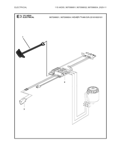 Electrical Diagram and Parts List for 115IHD55 (967098602)(20170100001-20171000000) Husqvarna Hedge Trimmer