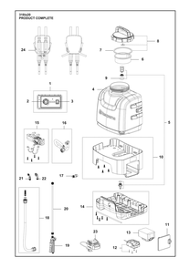 Complete Product Diagram and Parts List for 318IS20  Husqvarna Sprayer