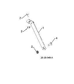 Support gearbox Diagram and Parts List for 96193010106  Husqvarna Snow Blower