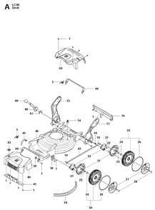 Part Location Diagram of 504003201 Husqvarna Handle Support
