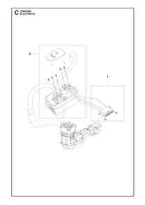 Electrical Diagram and Parts List for 320IHD60  Husqvarna Trimmer