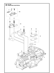 Part Location Diagram of 599348540 Husqvarna Crankcase