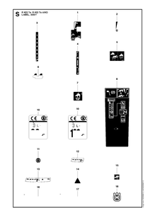 Part Location Diagram of 505217707 Husqvarna Label