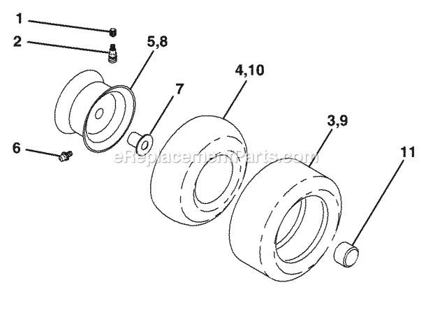 Steering Assembly Diagram and Parts List for WET1742STB 2004 Husqvarna Lawn Tractor