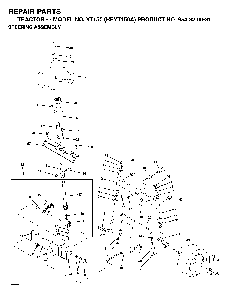 Steering Diagram and Parts List for YT150 (HEYT150A, 954820031)(1996-01) Husqvarna Lawn Tractor