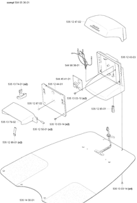 Charging Station Diagram and Parts List for 220AC 2007-05 Husqvarna Lawn Mower