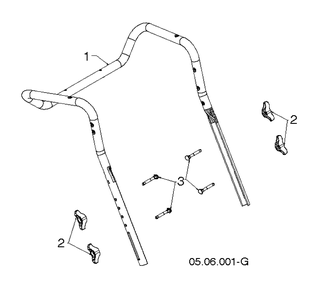 Handle Diagram and Parts List for ST230 (97046920101)(2020-07) Husqvarna Snow Blower