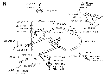 Frame Diagram and Parts List for RIDER13BIOCLIP (953520901)(2003-11) Husqvarna Lawn Tractor