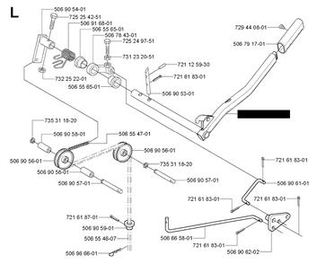 Controls 3 Diagram and Parts List for R11C (965070301)(2006-01) Husqvarna Lawn Tractor