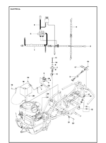 Electrical Diagram and Parts List for R112C (967178402)(2021-01) Husqvarna Lawn Mower