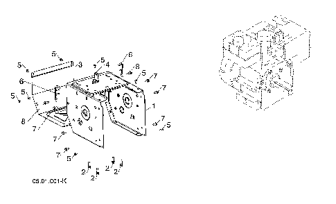 Engine/frame Diagram and Parts List for 96193010106  Husqvarna Snow Blower