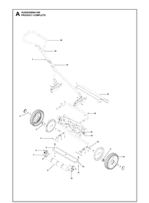 Part Location Diagram of 295708301 Husqvarna WHEEL Assembly