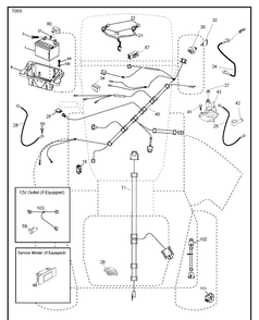 Electrical Diagram and Parts List for YTH22V46 (96043027100)(2017-10) Husqvarna Lawn Tractor