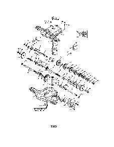Transaxle Diagram and Parts List for 917280022  Husqvarna Lawn Tractor